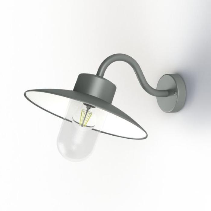 Klarglas metallgrau